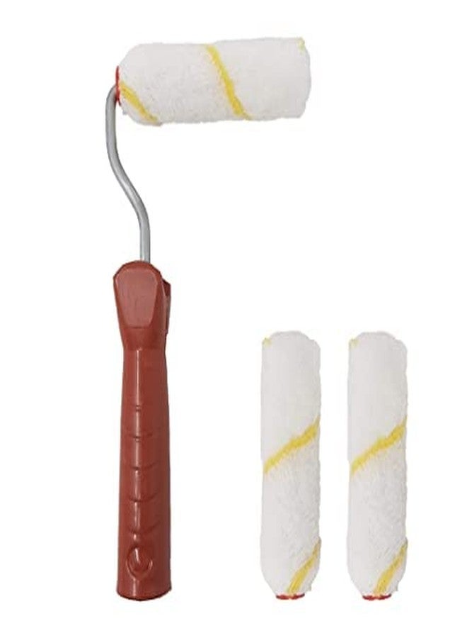 super brush 4inch Paint Roller for Smooth Finishing Texture Application (3roller+1handle) - Image 2